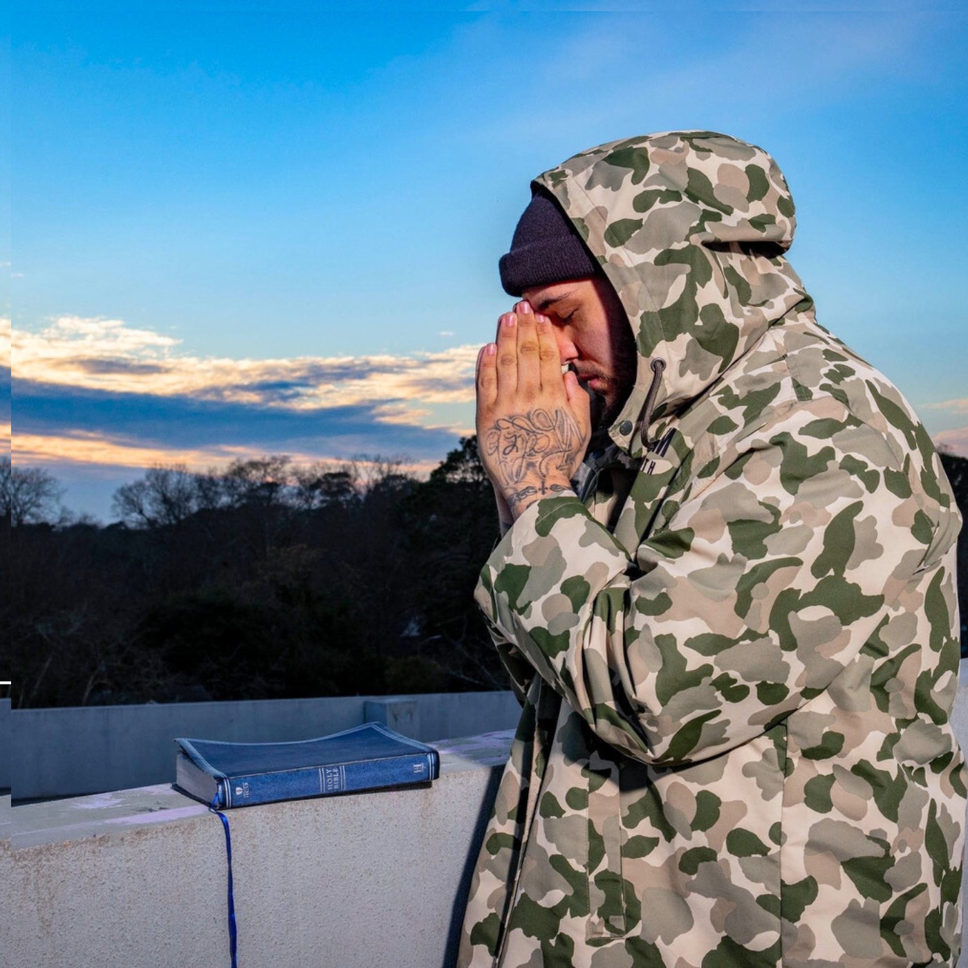 Prayer at sunrise